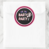 Sticker Rond C'est un Barty Party (Sac)
