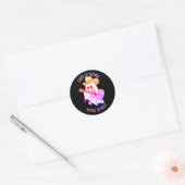 Sticker Rond C'EST UN BOO SHEET, mignon fantôme (Enveloppe)