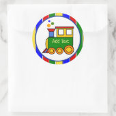 Sticker Rond C'est un Boy Choo Choo Train Prime Baby shower (Sac)