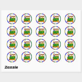 Sticker Rond C'est un Boy Choo Choo Train Prime Baby shower (Feuille)