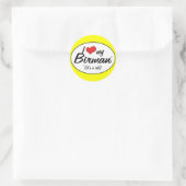 Sticker Rond C'est un chat ! J'Aime Mon Birman (Sac)