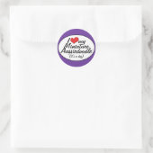 Sticker Rond C'est un chien ! J'Aime Mon Aussiedoodle Miniature (Sac)