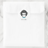 Sticker Rond c'est un garçon ! (Sac)