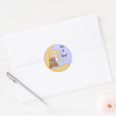Sticker Rond C'est un garçon - joli dessin pour bébé (Enveloppe)