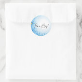 Sticker Rond C'est un garçon ! Révélation de genre (Sac)