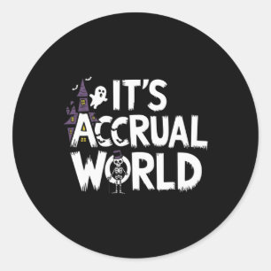 Sticker Rond C'est un monde d'accumulation Conception amusante 
