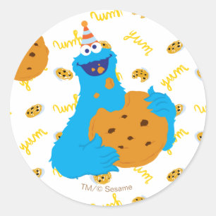 Sticker Rond C'est un motif de fête à cookies