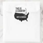 Sticker Rond C'est un pays pas une église (Sac)