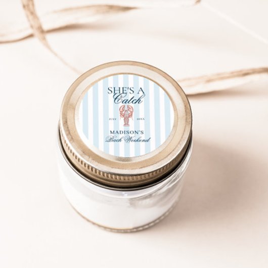 Sticker Rond C'est une bachelorette de homard