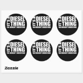 Sticker Rond C'est une chose diesel que vous ne comprendriez pa (Feuille)