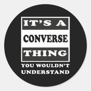 Sticker Rond C'est une chose inverse que vous comprendriez Funn