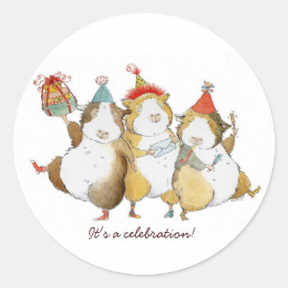 Sticker Rond C'est une fête !