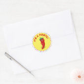 Sticker Rond C'est une fête avec Motif Confetti (Enveloppe)