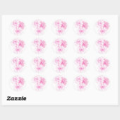 Sticker Rond C'est une fille (Feuille)
