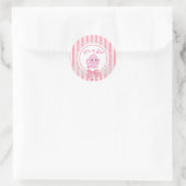 Sticker Rond C'est une fille (Sac)