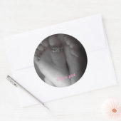 Sticker Rond C'est une fille (Enveloppe)