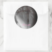 Sticker Rond C'est une fille (Sac)