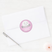 Sticker Rond C'est une fille (Enveloppe)