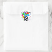 Sticker Rond C'est vrai, j'ai 18 ans - Anniversaire (Sac)