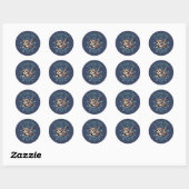 Sticker Rond C'est Zoomie Time Scottish Fold Cat (Feuille)