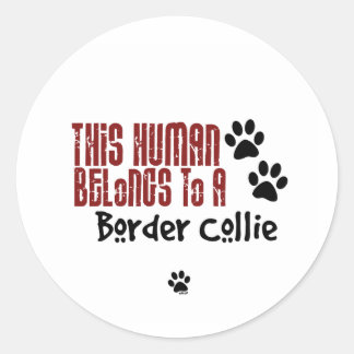 Sticker Rond Cet être humain appartient à un collier frontalier