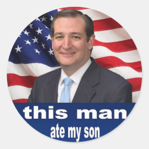 Sticker Rond Cet homme a mangé mon mème de fils