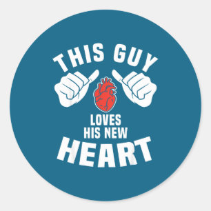 Sticker Rond Cet Homme Aime Son Nouveau