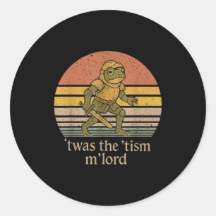 Sticker Rond C'était le chevalier Tism M Lord Frog - Sensibilis