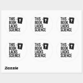 Sticker Rond Cette Bible manque de science (Feuille)