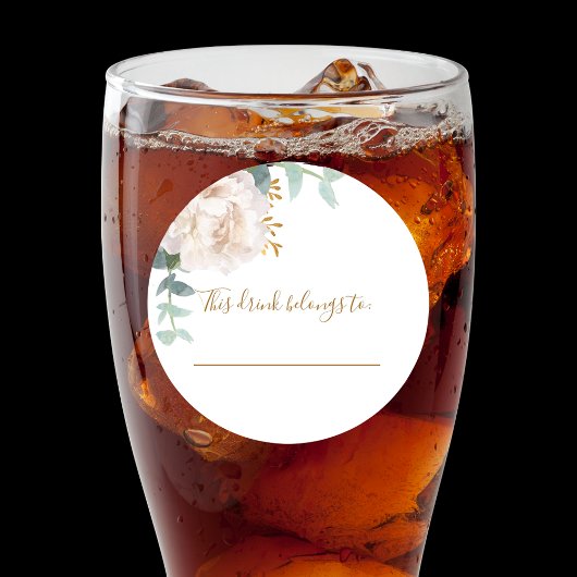 Sticker Rond Cette boisson appartient à