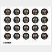 Sticker Rond Cette directrice adore son professeur d'école drôl (Feuille)