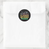 Sticker Rond Cette Fille A Grimpé 46 Hauts Pics (Sac)