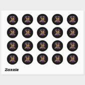 Sticker Rond Cette Fille Est Maintenant 10 Chiffres Double Tein (Feuille)