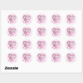 Sticker Rond Cette fille peut danser T-shirts et cadeaux (Feuille)