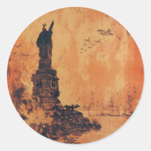 Sticker Rond Cette Liberté Ne Perdra Pas De La Terre