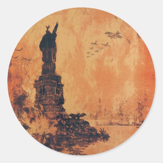 Sticker Rond Cette Liberté Ne Perdra Pas De La Terre (Devant)