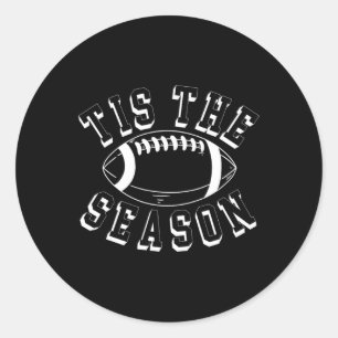 Sticker Rond Cette Saison Football Femmes Hommes Enfants Automn