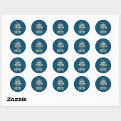 Sticker Rond Cette technologie d'IRM a besoin d'un technologue  (Feuille)
