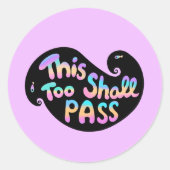 Sticker Rond Cette Vague De Passage Trop (Devant)