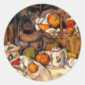 Sticker Rond Cezanne - Carrelage de table de cuisine (Devant)