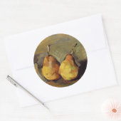 Sticker Rond Cezanne - Deux poires (Enveloppe)
