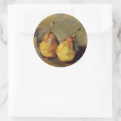 Sticker Rond Cezanne - Deux poires (Sac)