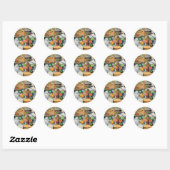 Sticker Rond Cezanne - Une table dans le coin (Feuille)