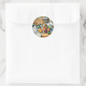 Sticker Rond Cezanne - Une table dans le coin (Sac)