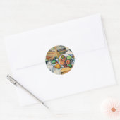 Sticker Rond Cezanne - Une table dans le coin (Enveloppe)