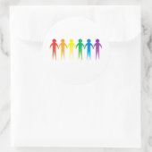 Sticker Rond Chaîne de fierté (Sac)