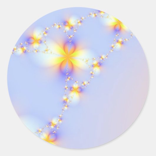Sticker Rond chaîne de parties scintillant (Devant)