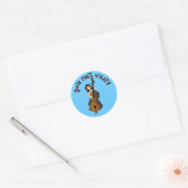Sticker Rond Chaîne droite double basse fille (Enveloppe)