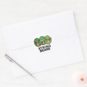 Sticker Rond Chaîne Haricots Funny Vegetable Pun (Enveloppe)