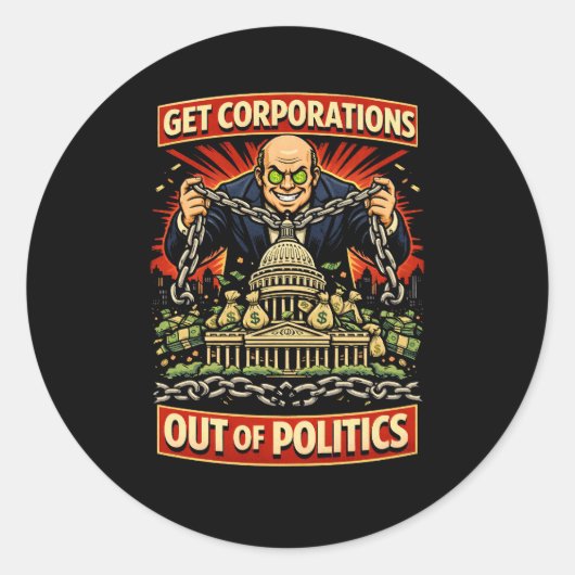 Sticker Rond Chaînes d'influence (Devant)